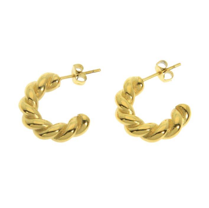 Boucles d'oreilles Prisca- acier inoxydable doré ou argenté - Boutique We Are Paris