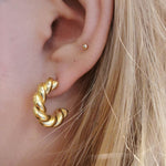 Boucles d'oreilles Prisca- acier inoxydable doré ou argenté - Boutique We Are Paris