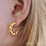 Boucles d'oreilles Prisca- acier inoxydable doré ou argenté - Boutique We Are Paris