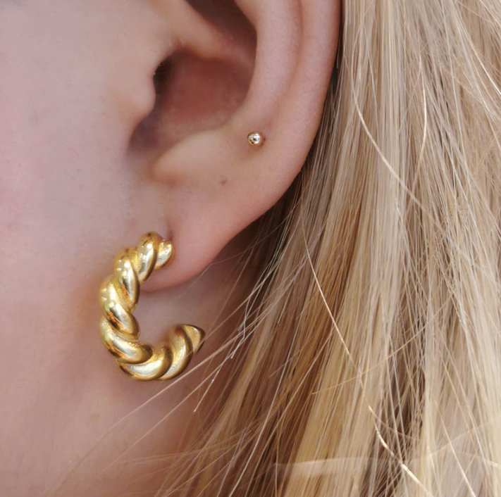 Boucles d'oreilles Prisca- acier inoxydable doré ou argenté - Boutique We Are Paris