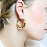 Créoles bombées en acier inoxydable Tina - Boutique We Are ParisLes Cléias Acier Inoxydable