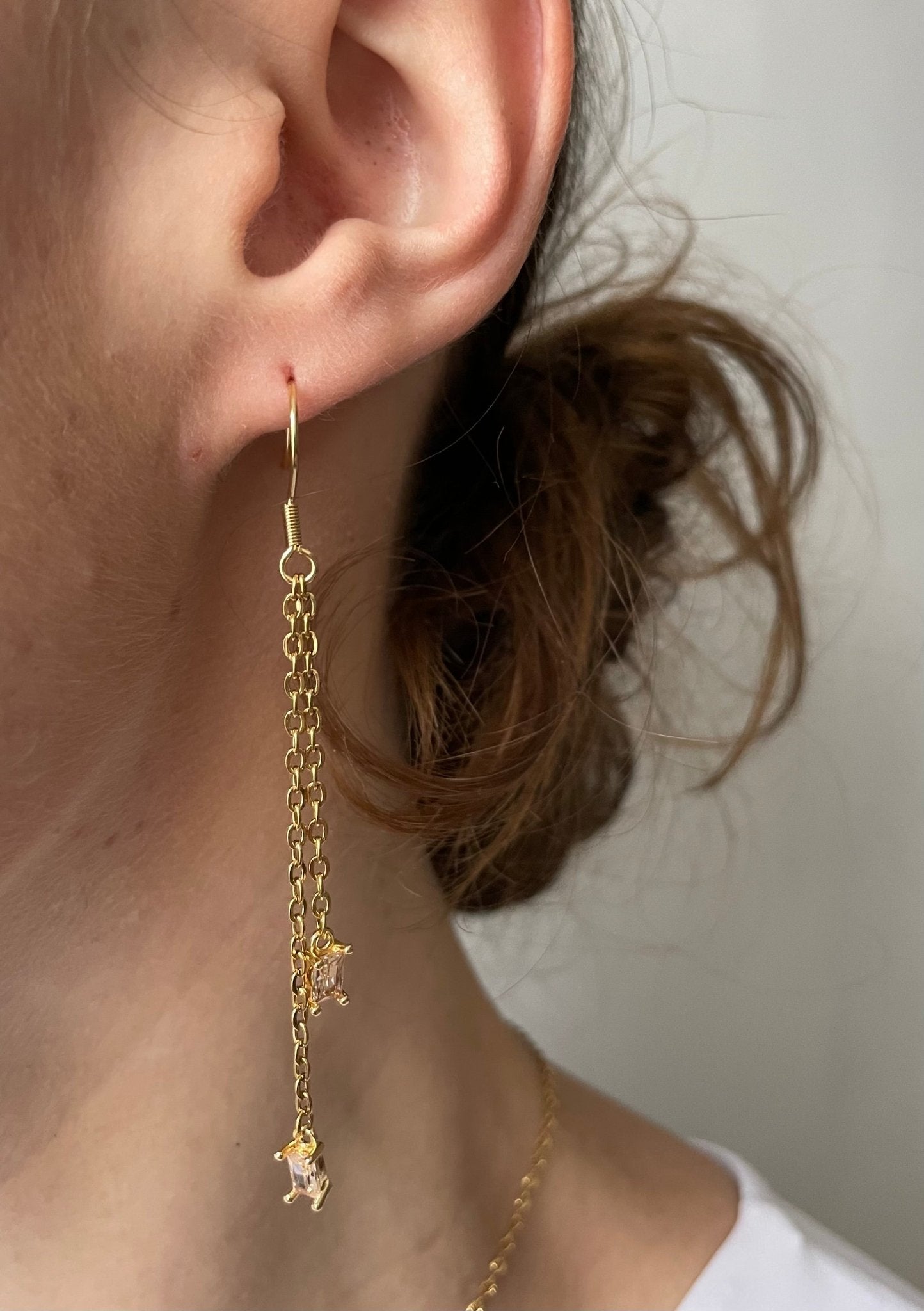ORISIT - Boucles d'oreilles Anubis pêche- acier inoxydable - Boutique We Are Paris