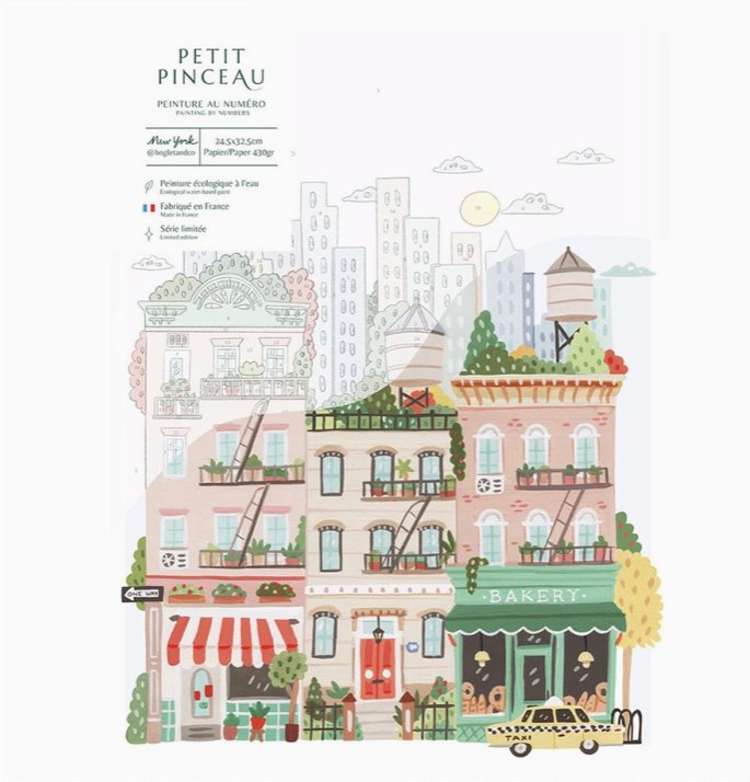 Peinture au numéro pour adulte - New York - Boutique We Are ParisPetit Pinceau