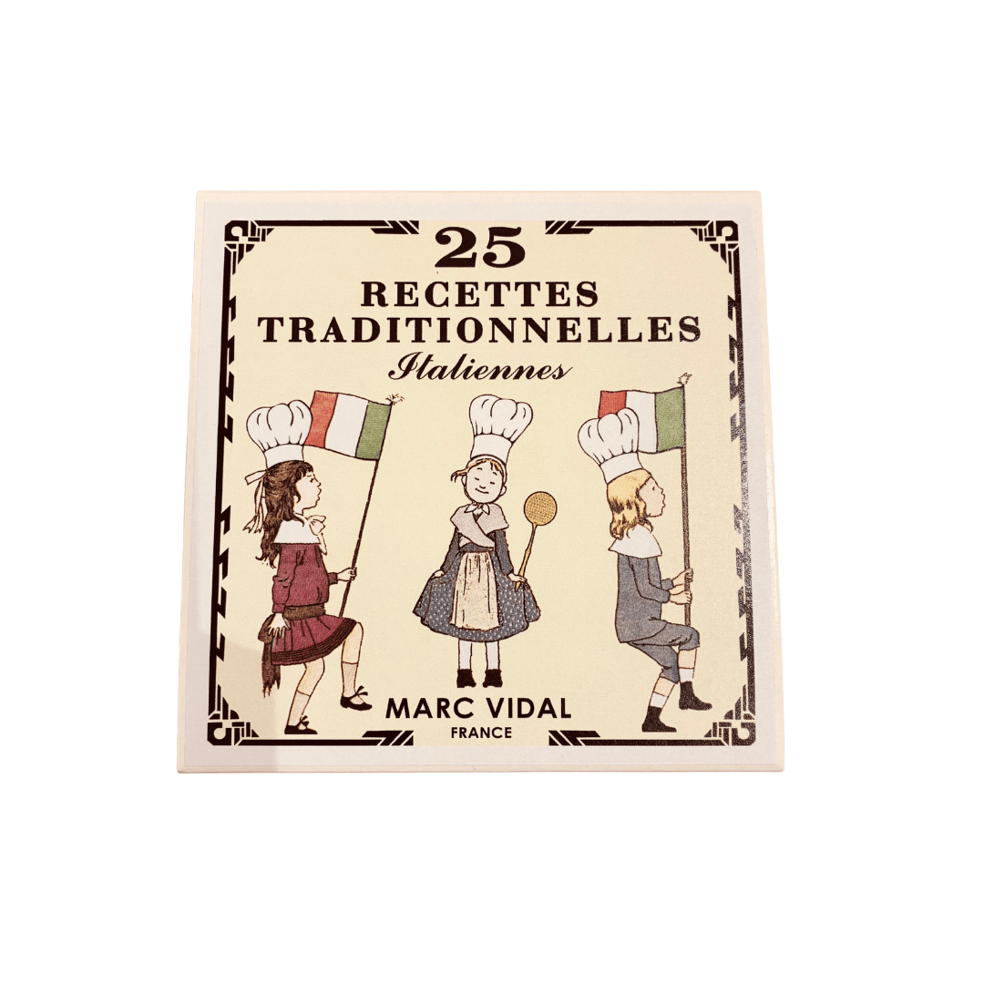 25 Recettes Traditionnelles Italiennes - Boutique We Are ParisMarc Vidal
