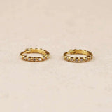 Boucles d'oreilles Birma Blanc