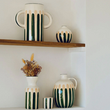 Soliflore - rayure vert/beige