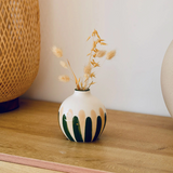 Soliflore - rayure vert/beige