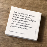 Mini-bloc Notes et contre-notes