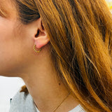 Boucles d'oreilles Birma Blanc