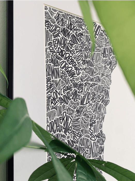 Affiche L'Est/Alsace/Belfort - Boutique We Are ParisLes Petits Plans