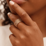 Bague Amélia Trio Vert Foncé - Boutique We Are ParisAgapée