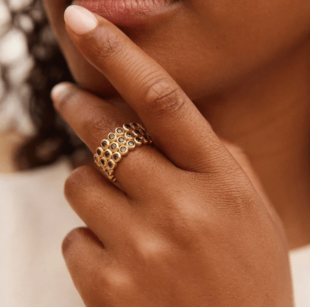 Bague Amélia Trio Vert Foncé - Boutique We Are ParisAgapée