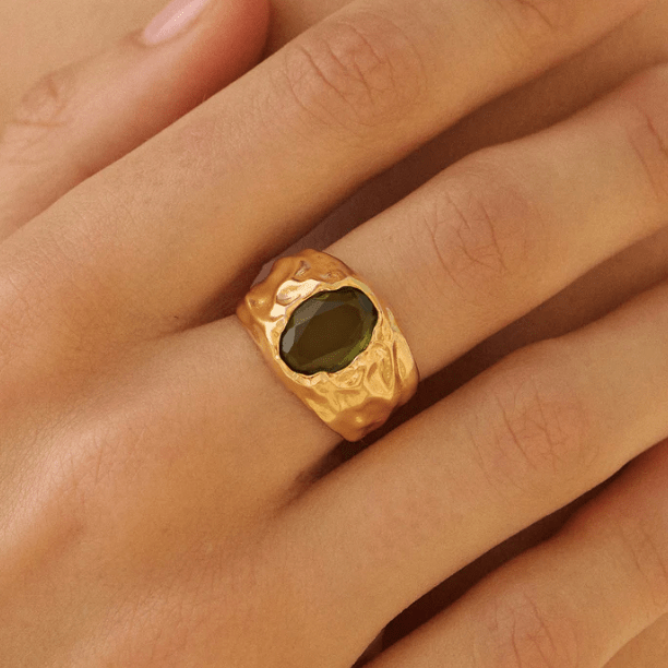 Bague Carmen II Vert Foncé - Boutique We Are ParisAgapée