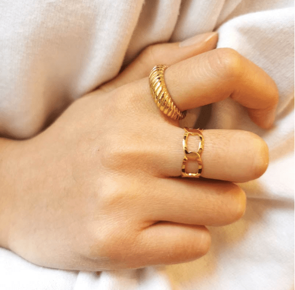 Bague Chains - Boutique We Are ParisLes Cléias Acier Inoxydable