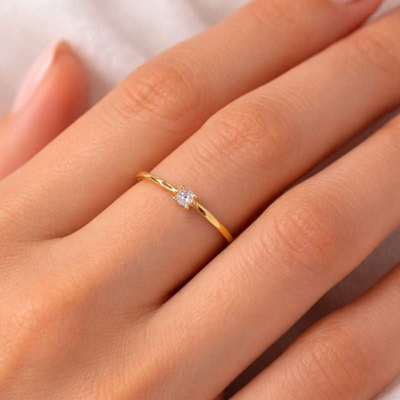 Bague Chiara, cristal blanc - Boutique We Are ParisLes Cléias Acier Inoxydable