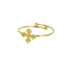 Bague croix en acier inoxydable doré - Boutique We Are ParisLes Cléias Acier Inoxydable