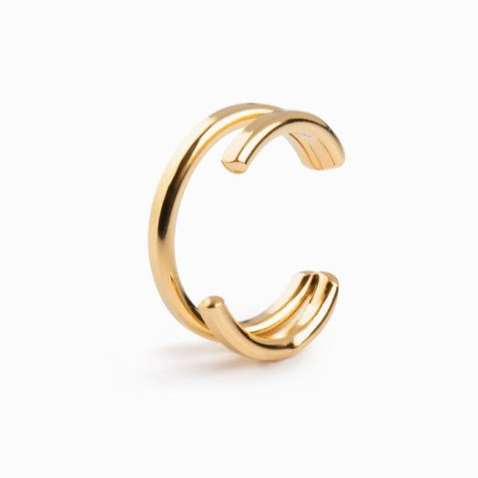 Bague d'oreille en plaqué or recyclé Eustache - Boutique We Are ParisApril Please