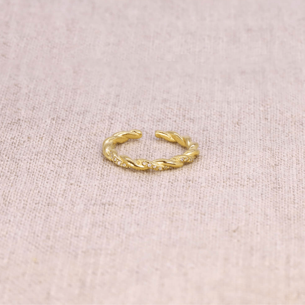 Bague en acier inoxydable doré Solène - Boutique We Are ParisLes Cléias Acier Inoxydable