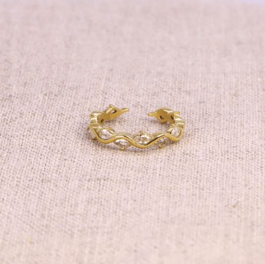 Bague en acier inoxydable doré Sorel - Boutique We Are ParisLes Cléias Acier Inoxydable