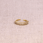 Bague en acier inoxydable doré Syla - Boutique We Are ParisLes Cléias Acier Inoxydable