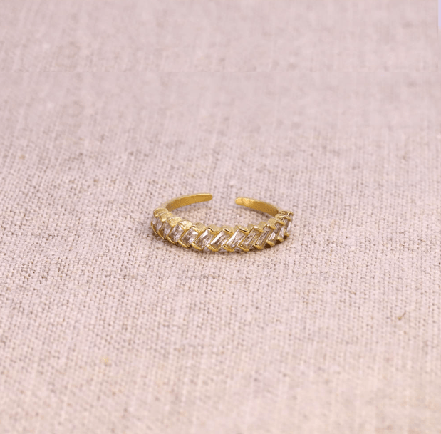 Bague en acier inoxydable doré Syla - Boutique We Are ParisLes Cléias Acier Inoxydable