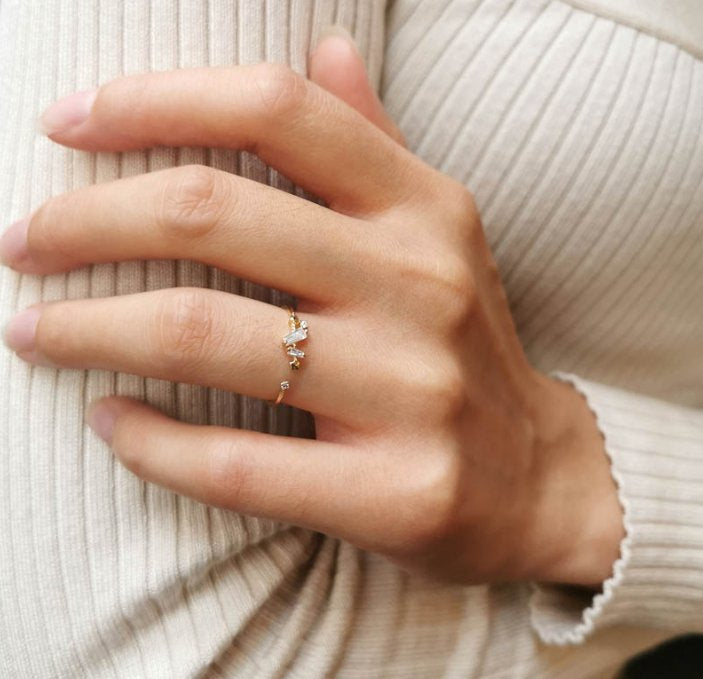 Bague en plaqué or Claudie - Boutique We Are ParisLes Cléias Plaqué Or