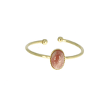 Bague en plaqué or Mila - 3 pierres au choix. - Boutique We Are ParisLes Cléias Plaqué Or