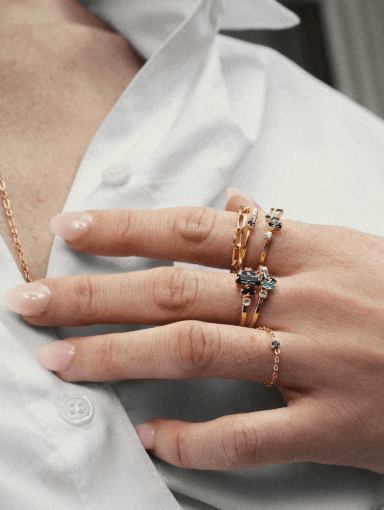 Bague en plaqué or recyclé Salomon - Boutique We Are ParisApril Please