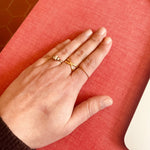 Bague martelée en acier inoxydable doré Juno - Boutique We Are ParisLes Cléias Acier Inoxydable