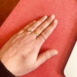 Bague martelée en acier inoxydable doré Juno - Boutique We Are ParisLes Cléias Acier Inoxydable