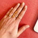 Bague Mista en acier inoxydable doré - Boutique We Are ParisLes Cléias Acier Inoxydable
