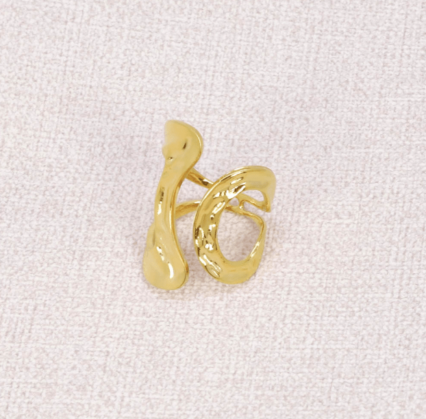Bague Mista en acier inoxydable doré - Boutique We Are ParisLes Cléias Acier Inoxydable