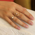 Bague nacre en acier inoxydable doré - Boutique We Are ParisLes Cléias Acier Inoxydable