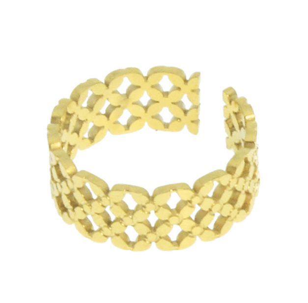 Bague Reine en acier inoxydable doré - Boutique We Are ParisLes Cléias Acier Inoxydable
