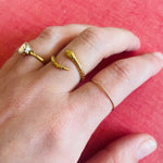 Bague Snake en acier inoxydable doré - Boutique We Are ParisLes Cléias Acier Inoxydable