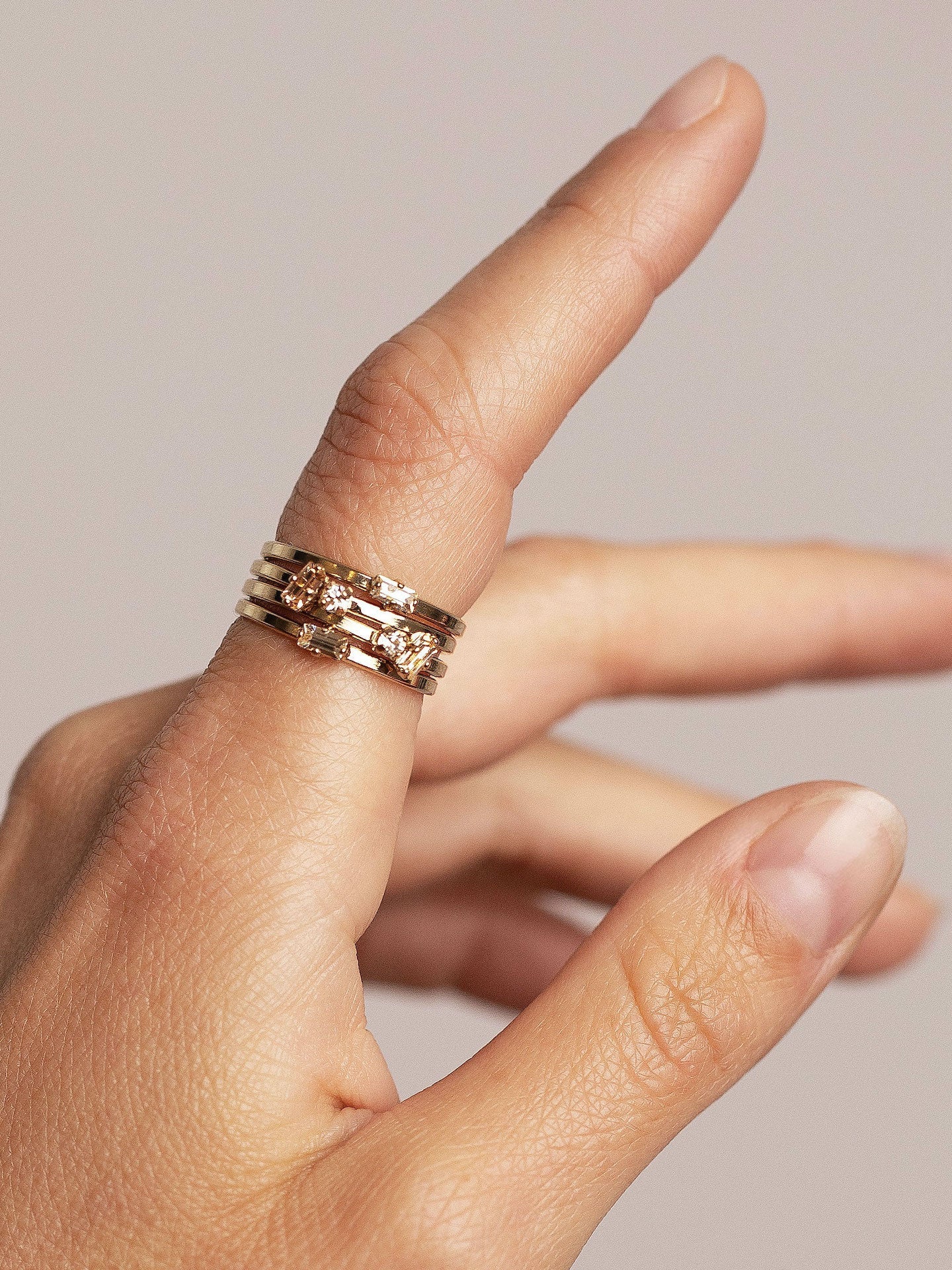 Bague Tristan Champagne - Boutique We Are ParisApril Please