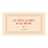 Bloc - notes à l’italienne Le Tout, le Rien et le reste - Boutique We Are ParisGallimard