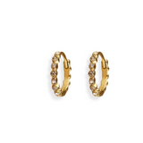 Boucles d'oreilles Birma Blanc