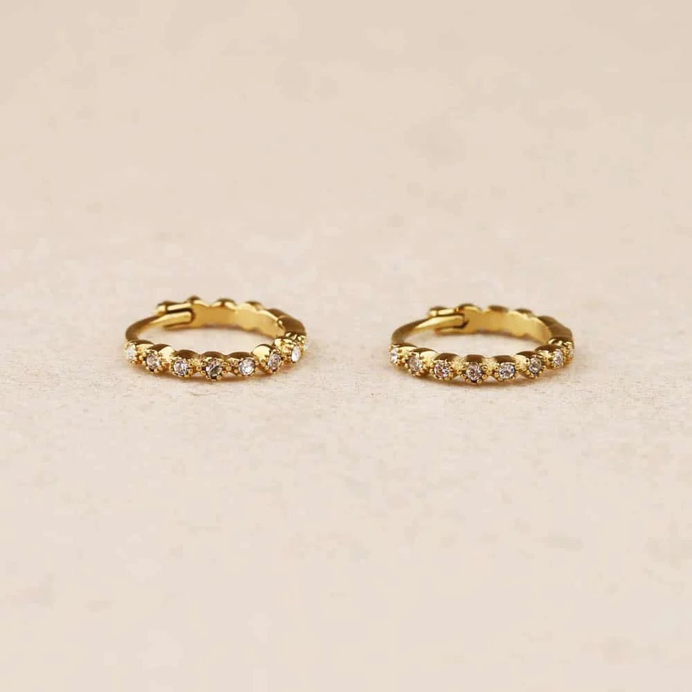 Boucles d'oreilles Birma Blanc - Boutique We Are ParisLes Cléias Acier Inoxydable
