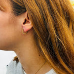 Boucles d'oreilles Birma Blanc - Boutique We Are ParisLes Cléias Acier Inoxydable