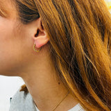 Boucles d'oreilles Birma Blanc - Boutique We Are ParisLes Cléias Acier Inoxydable