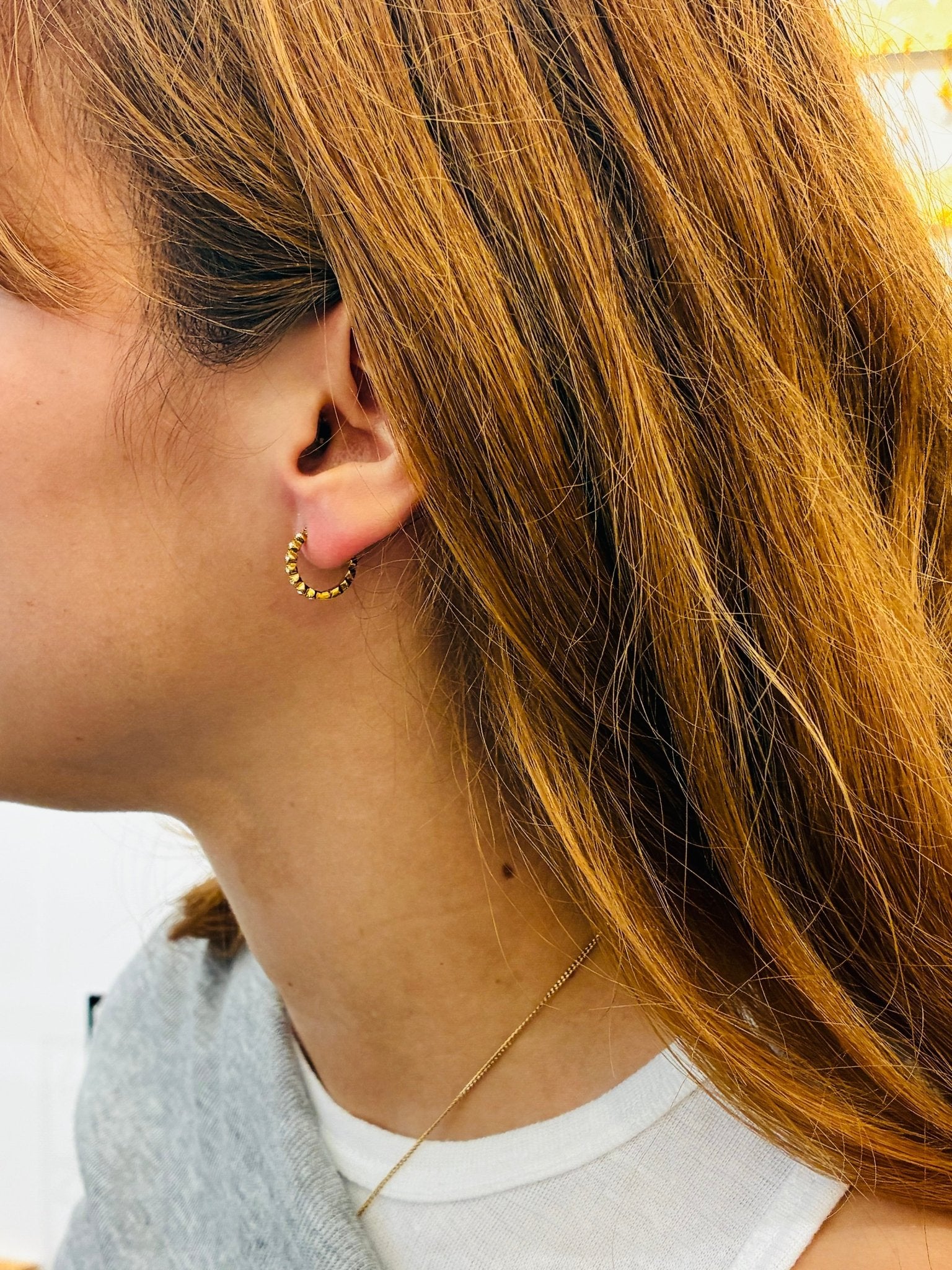 Boucles d'oreilles Birma Blanc - Boutique We Are ParisLes Cléias Acier Inoxydable