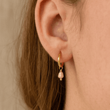 Boucles d'oreilles Blanche - Boutique We Are ParisLes Cléias Acier Inoxydable