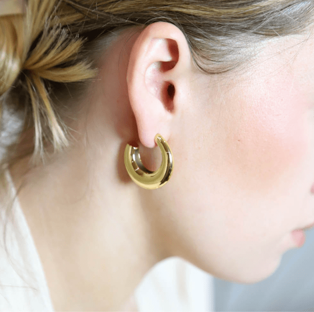 Boucles d'oreilles bombées en acier inoxydable Tonya - Boutique We Are ParisLes Cléias Acier Inoxydable