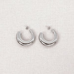 Boucles d'oreilles bombées en acier inoxydable Tonya - Boutique We Are ParisLes Cléias Acier Inoxydable