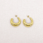Boucles d'oreilles bombées en acier inoxydable Tonya - Boutique We Are ParisLes Cléias Acier Inoxydable