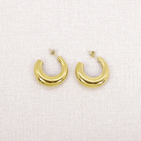 Boucles d'oreilles bombées en acier inoxydable Tonya - Boutique We Are ParisLes Cléias Acier Inoxydable