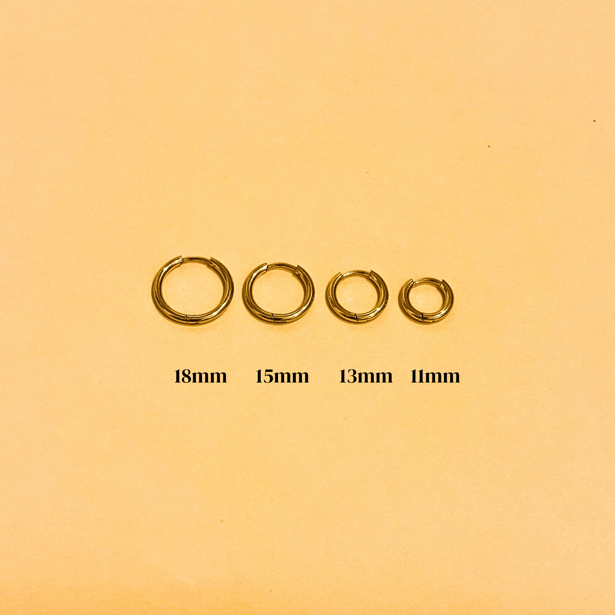 Boucles d’oreilles Cercle Doré - 4 tailles disponibles - Boutique We Are ParisLes Cléias Acier Inoxydable