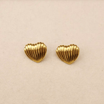 Boucles d'oreilles Coeur II - Boutique We Are ParisLes Cléias Acier Inoxydable