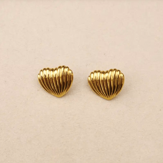 Boucles d'oreilles Coeur II - Boutique We Are ParisLes Cléias Acier Inoxydable